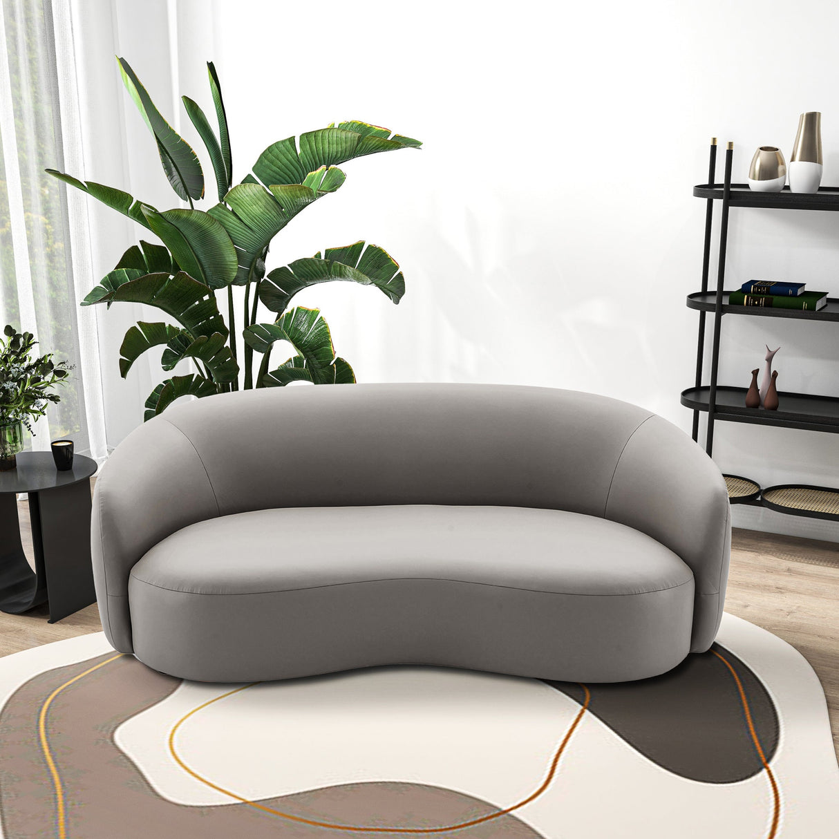 Porter Gray Vegan Leather Sofa from Midinmod - Luna Furniture