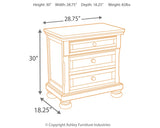 Porter Rustic Brown King Panel Bed with Mirrored Dresser, Chest and 2 Nightstands from Ashley Furniture - Luna Furniture