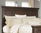 Porter Rustic Brown King Panel Bed, Chest and 2 Nightstands from Ashley - Luna Furniture