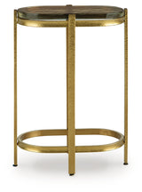 Porterville Gold Finish Accent Table from Ashley - Luna Furniture