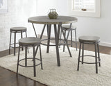 Portland Gray Round Counter Height Dining Set from Steve Silver - Luna Furniture