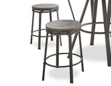 Portland Gray Round Counter Height Dining Set from Steve Silver - Luna Furniture
