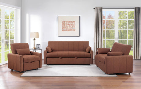 Portland Copper Boucle Sleeper Sofa Bed from Coaster - Luna Furniture