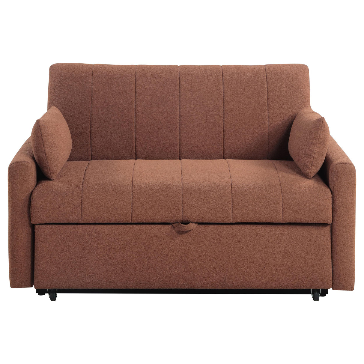 Portland Copper Boucle Sleeper Sofa Bed from Coaster - Luna Furniture