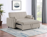 Portland Latte Boucle Sleeper Sofa Bed from Coaster - Luna Furniture