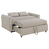Portland Latte Boucle Sleeper Sofa Bed from Coaster - Luna Furniture