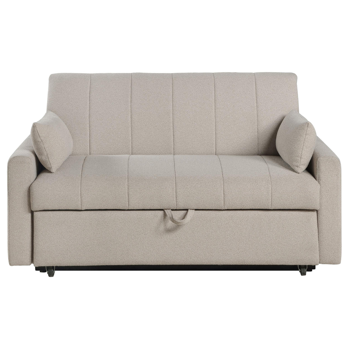 Portland Latte Boucle Sleeper Sofa Bed from Coaster - Luna Furniture