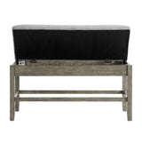 Grayson Gray/White Counter Height Set with Bench from Steve Silver - Luna Furniture