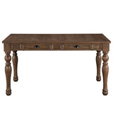 Joanna 59.5″ 4-Drawer Dining Table, Brown from Steve Silver - Luna Furniture
