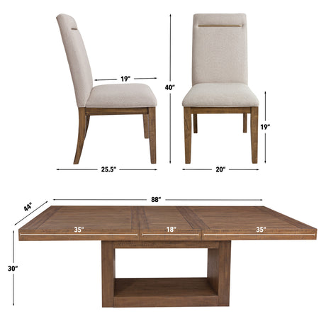Garland 5-Piece Dining Set(Table & 4 Side Chairs) from Steve Silver - Luna Furniture