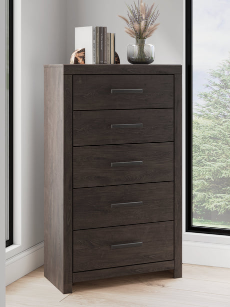 Prendonea Charcoal Panel Bedroom Set from Ashley - Luna Furniture
