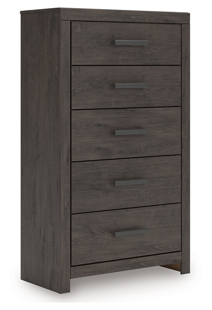 Prendonea Charcoal Panel Bedroom Set from Ashley - Luna Furniture