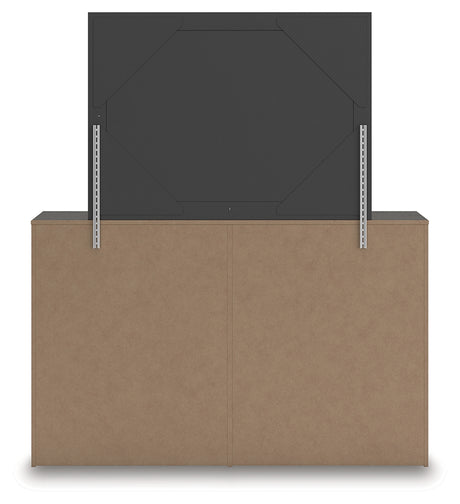 Prendonea Charcoal Dresser and Mirror from Ashley - Luna Furniture