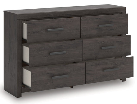 Prendonea Charcoal Panel Bedroom Set from Ashley - Luna Furniture