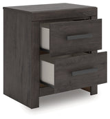 Prendonea Charcoal Panel Bedroom Set from Ashley - Luna Furniture