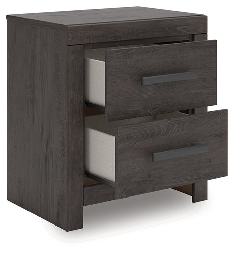 Prendonea Charcoal Panel Bedroom Set from Ashley - Luna Furniture