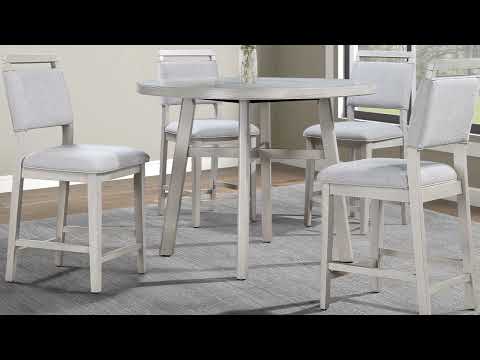 Blanche Gray Round Counter Height Dining Table