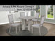 Amara Driftwood 5-Piece Round Dining Set