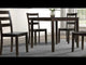 Durham Dark Brown 5-Piece Dining Set
