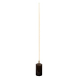 Prism Brassed Gold LED Floor Lamp with On/Off Switch Faux Marble Base from Ashcroft Furniture - Luna Furniture