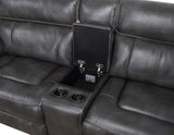 Provo Gray 6-Piece RAF Chaise Dual Power Reclining Sectional from Steve Silver - Luna Furniture