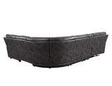 Provo Gray 6-Piece RAF Chaise Dual Power Reclining Sectional from Steve Silver - Luna Furniture