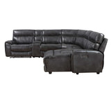 Provo Gray 6-Piece RAF Chaise Dual Power Reclining Sectional from Steve Silver - Luna Furniture
