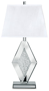 Prunella 2-Piece Table Lamp Set in Silver Finish from Ashley - Luna Furniture