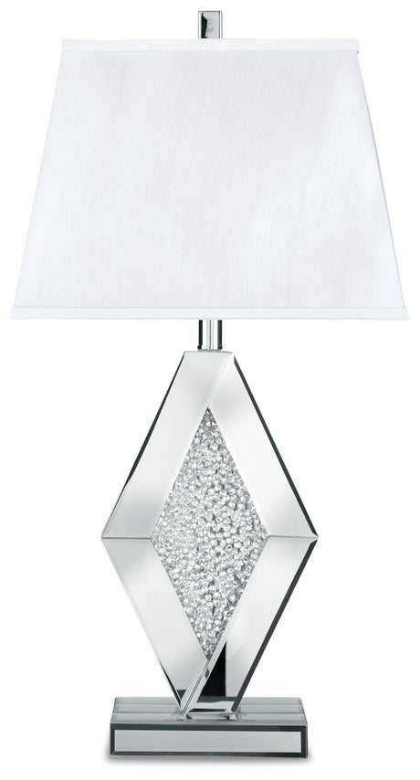Prunella 2-Piece Table Lamp Set in Silver Finish from Ashley - Luna Furniture