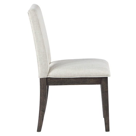 Evan Eggshell/Brown Walnut Side Chair, Set of 2 from Steve Silver - Luna Furniture