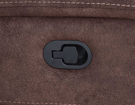 Pueblo Coffee Fabric/Leatherette 3-Piece Reclining Living Room Set from Steve Silver - Luna Furniture