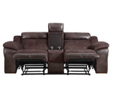 Pueblo Manual Reclining Loveseat with Console from Steve Silver - Luna Furniture
