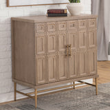 Arun Driftwood Solid Wood 2-Door Accent Cabinet from Steve Silver - Luna Furniture