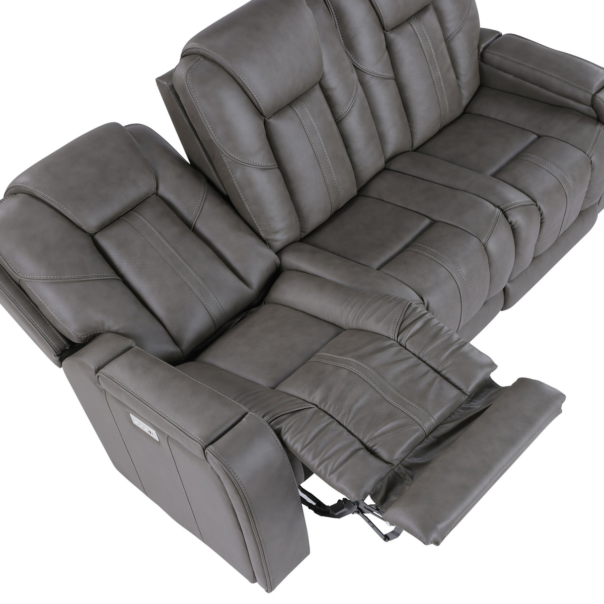 Daniel Gray 3-Piece Triple Power Leather Reclining Home Theater Set from Steve Silver - Luna Furniture