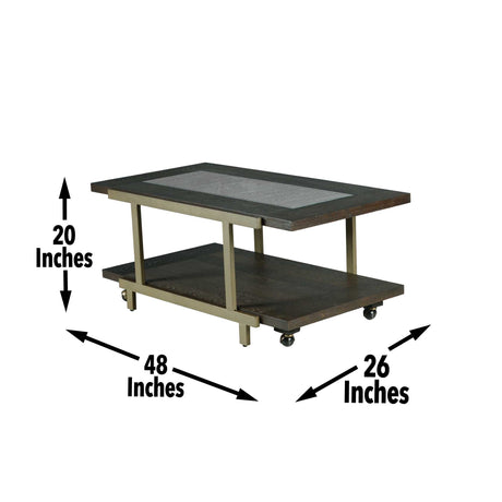 Terrell Cocktail Table with Casters from Steve Silver - Luna Furniture