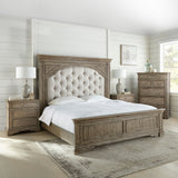 Highland Park Waxed Driftwood King Bed from Steve Silver - Luna Furniture