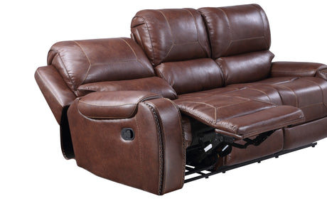 Keily Brown 3-Piece Manual Reclining Living Room Set from Steve Silver - Luna Furniture