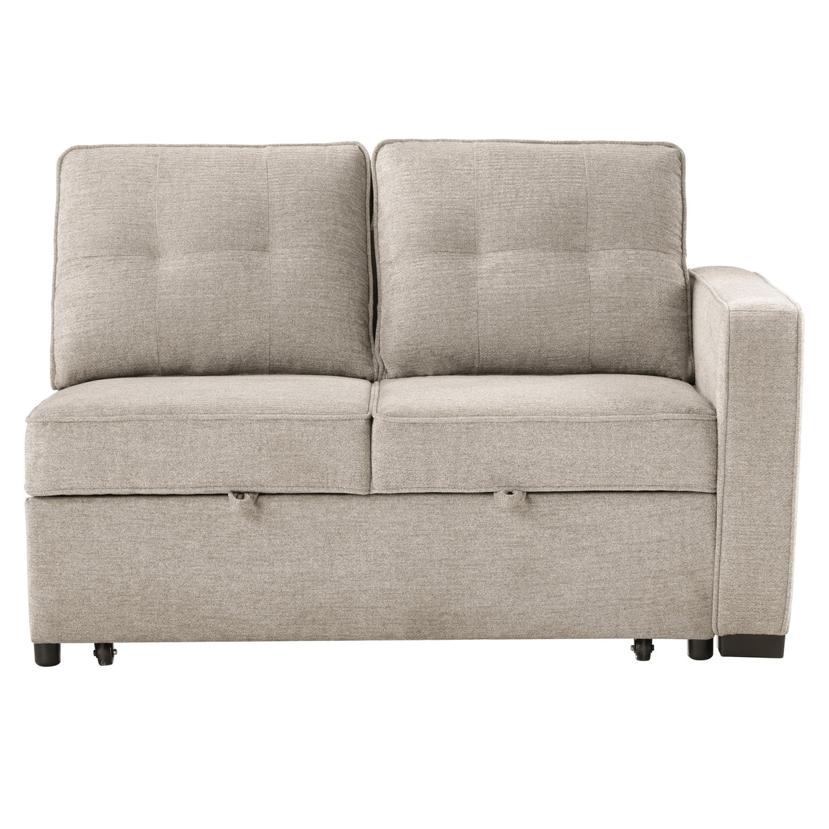Noah Tan Convertible Sleeper Loveseat from Steve Silver - Luna Furniture
