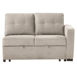 Noah Tan Convertible Sleeper Loveseat from Steve Silver - Luna Furniture