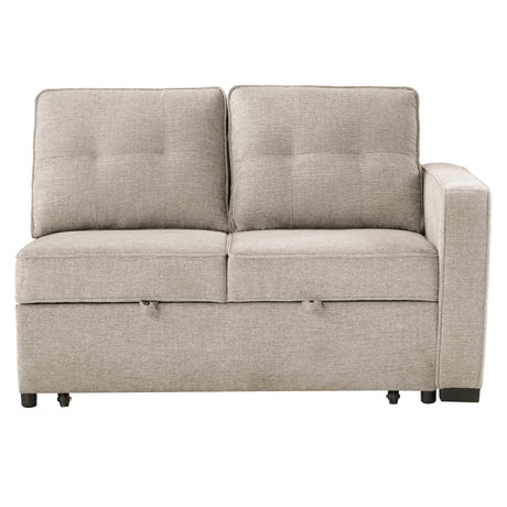 Noah Convertible Sleeper Loveseat, Tan from Steve Silver - Luna Furniture