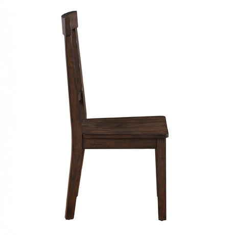 Auburn Burnished Dark Tobacco Side Chair, Set of 2 from Steve Silver - Luna Furniture