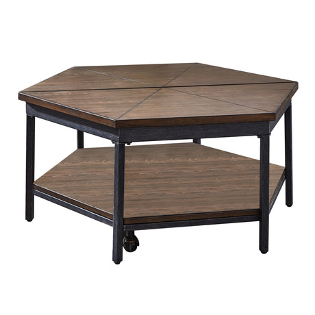 Ultimo Hexagon Lift-Top Cocktail Table w/Casters from Steve Silver - Luna Furniture