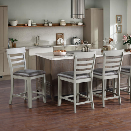Hyland Gray 24″ Counter Stool, Set of 2 from Steve Silver - Luna Furniture