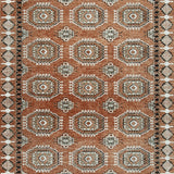 Qaabiz Sienna/Ivory/Black Large Rug from Ashley Furniture - Luna Furniture