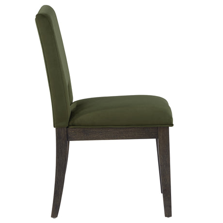 Evan Green Velvet Side Chair, Set of 2 from Steve Silver - Luna Furniture