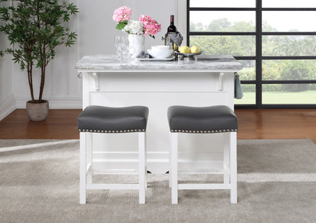 Zermatt 24″ Backless Counter Stool, Set of 2 from Steve Silver - Luna Furniture