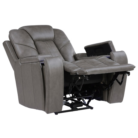 Daniel Triple Power Home Theater Leather Recliner with Built-in Speakers from Steve Silver - Luna Furniture