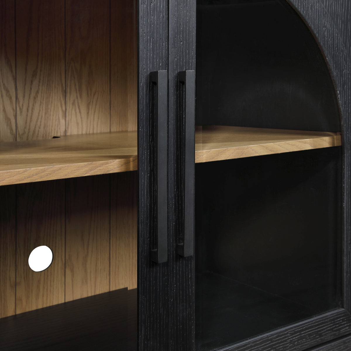 Magnolia Cathedral Doored Server, Black from Steve Silver - Luna Furniture