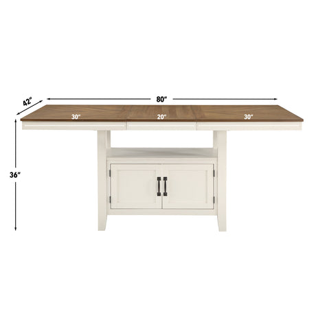 Hyland 5-Piece Counter Dining Set, Brown(Table & 4 Counter Chairs) from Steve Silver - Luna Furniture