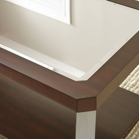 Truman End Table [stainless steel] from Steve Silver - Luna Furniture